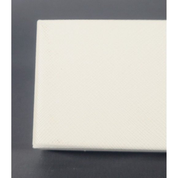 Ann Taylor Off White / Ivory Magnetic Glasses Hard Case | Silver Name Logo - Picture 12 of 12